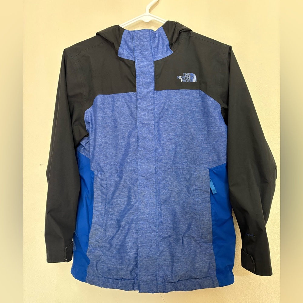 The North Face Boys Blue and Black DryVent Jacket 10/12 - Picture 1 of 6